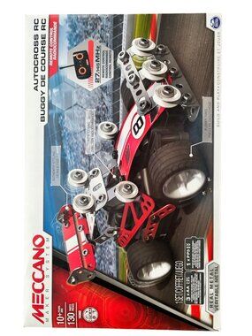 Meccano Autocross RC Buggy Maker System Kit‎ 2-In-1 Build 130 Pieces Real Metal